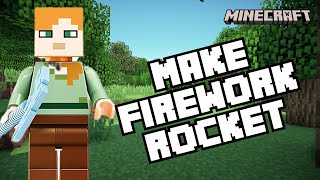 How to Make Firework Rocket on Minecraft 2024 [upl. by Chic]