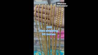 New Jewellery collections Impon imponjewellery chains microplated chain tamilnadu kerala new [upl. by Teillo]