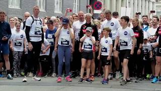 Royal Run 2019 Prinsesse Isabella og Josephine dansede før start [upl. by Stein]