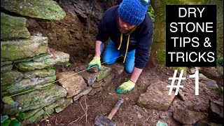 Dry Stone Walling  Retaining Wall Repair 1 [upl. by Nonnaer526]