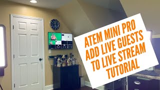 ATEM Mini Pro  How to Add Video Guests to Live Stream Tutorial [upl. by Jepson252]