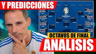 ANALISIS FASE DE GRUPOS Y OCTAVOS DE FINAL EURO 2024  PREDICCIONES [upl. by Ennazor]