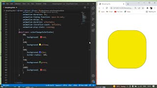 Morphing Div  Change Color amp Shape using CSS3 only  CSS Animation [upl. by Halac388]