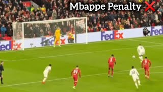 Kylian Mbappe Penalty Miss Vs Liverpool 😳  Liverpool 20 Real Madrid Highlights [upl. by Arin]