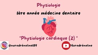 physiologie cardiaque 2 physiologie dentaireشرح بالدارجة [upl. by Marthena47]