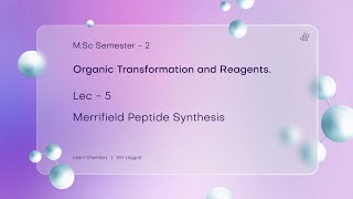 merrifield peptide synthesis  Msc chemistry  VNSGU [upl. by Hubble]