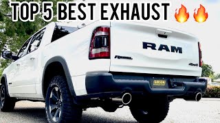 TOP 5 BEST EXHAUST SYSTEMS FOR YOUR RAM 1500 57L HEMI [upl. by Anawahs]