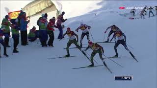 201617 combinata 5 km Seefeld Triple  Rydzek Frenzel Costa [upl. by Els]