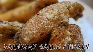 Parmesan Garlic Chicken Wings Quick and Easy [upl. by Haila]