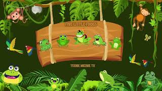 Five Little Froggies  Nursery Rhymes Kids Songs and Poems [upl. by Acirem444]