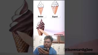 How to draw ice cream noob vs pro [upl. by Udenihc479]