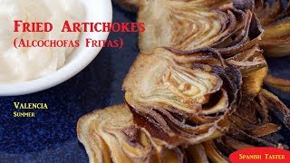 How to make a fried artichoke tapas dish  Alcochofas Fritas [upl. by Leyes917]