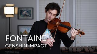 Le Souvenir avec le Crepuscule  Genshin Impact Violin Percussion [upl. by Tristram231]