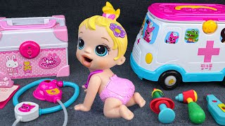 90 Minutes Bunny Ambulance Toys Satisfying Unboxing Doctor Play Set ASMR vs Tina Unboxing Toys [upl. by Teplitz]