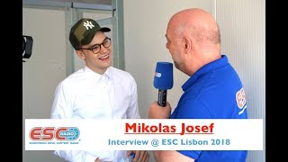 Eurovision 2018  Mikolas Josef Czech Republic Interview  Eurovision 2018  ESC Radio [upl. by Nomed]