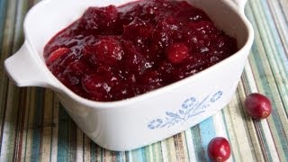 Homemade Cranberry Sauce Recipe  Quick amp Easy [upl. by Wallie]