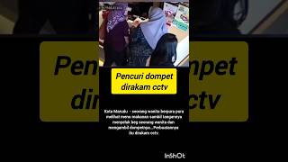 wanita mencuri dompet dirakam cctv [upl. by Emina179]