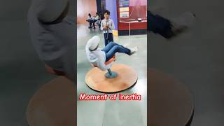 moment of inertia example in Science City Delhi short video [upl. by Wetzel]