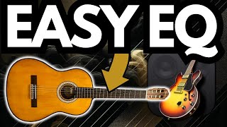 How to EQ A Nylon String Guitar in GarageBand spanishguitar [upl. by Nahtam579]