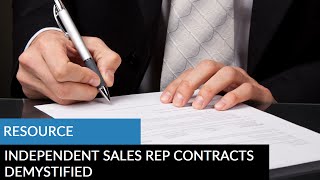 Essential Independent Sales Rep Contracts Explained Avoid Costly Mistakes  CommissionCrowdcom [upl. by Samoht110]