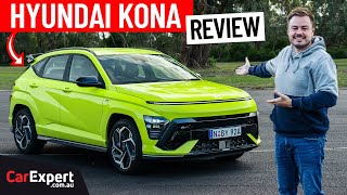 2024 Hyundai Kona inc 0100 braking autonomy review [upl. by Ellerrehs]