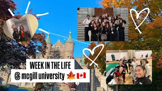 WEEK IN THE LIFE AT MCGILL UNIVERSITY midterms📖 varsity tournament🏸 halloween parties🎃 [upl. by Susejedesoj]