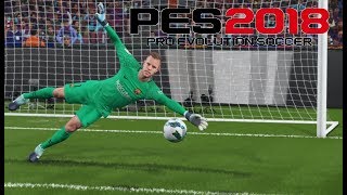 PES 2018 Porteros  Atajadas [upl. by Arramas332]