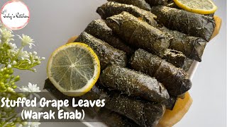 Stuffed Grape Leaves  Warak Enab  Dolma  Juhys Kitchen [upl. by Bonis93]