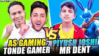 Piyush Joshi Challenged Me amp Tonde Gamer In Free Fire 2 Vs 2 Clash Squad  Garena Free Fire [upl. by Nalo]