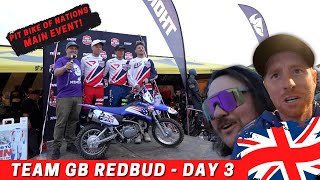 REDBUD MXON 2022  PIT BIKE OF NATIONS MAIN EVENT TEAM GB [upl. by Eirehc]