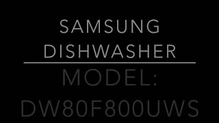 Samsung Dishwasher Leak Fix DW80F800UWS [upl. by Aokek]