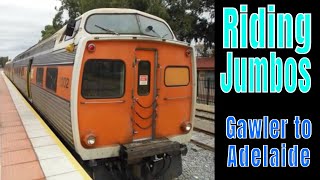 Jumbo Railcar Gawler to Adelaide  Riding a 20002100 Diesel Train SAR South Australia Railways [upl. by Okihcim529]