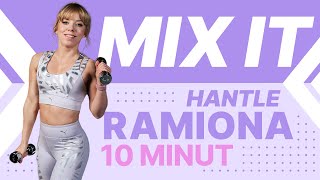 SZYBKI TRENING NA RAMIONA Z HANTLAMI  10 MINUT ⌛  MIX IT  Codziennie Fit [upl. by Shena]