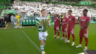 Callum McGregor’s first flag day as CelticFC captain 👊💚 [upl. by Sylirama216]