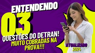 3 questões difíceis da prova do DETRAN [upl. by Ahmar]