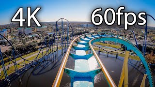 Kraken front seat onride 4K POV 60fps SeaWorld Orlando [upl. by Melisent]