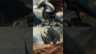 DRAGON VS RHINO TIGERLIONYAK OSTRICH💀 shorts viral comparison [upl. by Ltsyrk176]