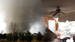 Terrifying Video Taken Inside Home As EF4 Tornado Hits [upl. by Flynn]