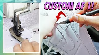 CUSTOM NIKE AIR FORCE 1 TUTORIAL TIMELAPSE [upl. by Llennahs]