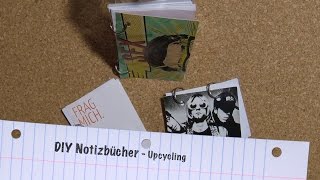 Upcycling  Notizbücher basteln  Anleitung DIY  little notebooks  Do it yourself [upl. by Pansy839]