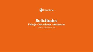 Solicitudes  Intratime control horario [upl. by Dove]