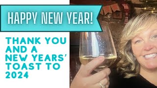 Happy New Year from TrishaTravelsTheWorld  Thank You for an Amazing 2023  Toast to NewYear2024 [upl. by Paehpos]