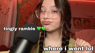 ASMR ramble 💚 life update why i was gone etc [upl. by Drofwarc722]