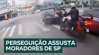 Perseguição policial assusta moradores de cinco bairros de São Paulo [upl. by Adriana937]