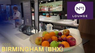 NO1 LOUNGE AT BIRMINGHAM AIRPORT BHX INTERNATIONAL DEPARTURE [upl. by Bobbette708]