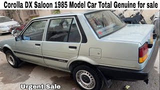 Uasd Car for sale Corolla Dx Saloon 1985 Model Niazbhai506 [upl. by Monk]