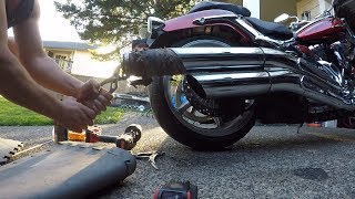 HOW TO BAFFLE REMOVAL 2008 YAMAHA RAIDER [upl. by Birmingham]