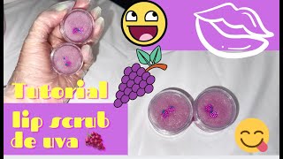 DIY  Lip scrub de uvas exfoliante de labios casero [upl. by Toland]