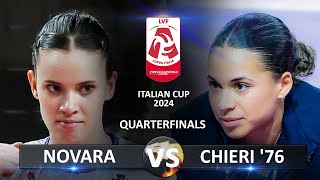 Quarter Finals Novara vs Chieri 76  Italian Volleyball LVF SerieA1 Coppa Italia 2024 [upl. by Yral]