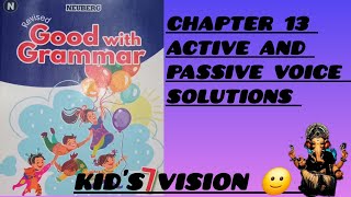 Neuberg Book 7  Chapter 13 Active and Passive Voice  Kids Vision 🙂 [upl. by Aikemet]